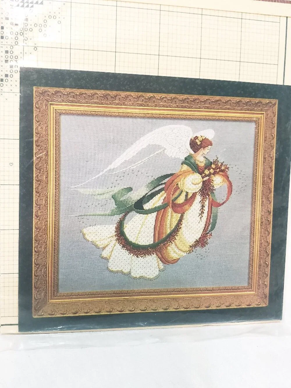 Angel of Autumn Counted Cross Stitch Pattern 1994 Lavender and Lace L&L30